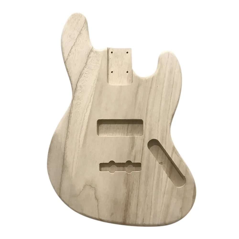 Polished Wood Type Electric Guitar Barrel DIY Maple Body For JB Style Bass |