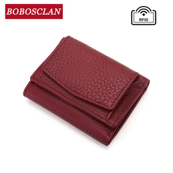 

Rfid Blocking Women Wallet Genuine Leather Coin Purse Brand Designer Card Wallet Female Leather Mini Ladies Purse Coin Pocket