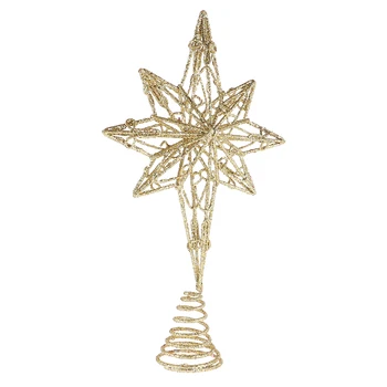 

Anise Star Tree Topper Golden Star Christmas Holiday Tree Topper Iron Star Festival Treetop Decor For Home Party Decoration