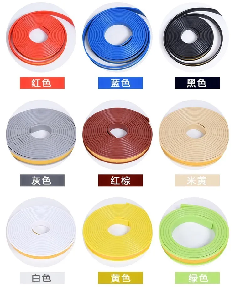 

2M Adhesive edge banding tape 5-36mm U PVC veneer sheets for furniture Cabinet table edge guard protector seal strip
