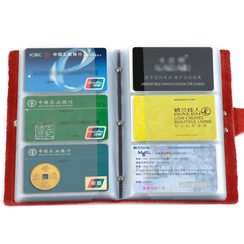 

Large Capacity Card Bag Business Gift Ladies Leather Card Bag Unique Creative Card Bag Card Holder Book Passport Holder