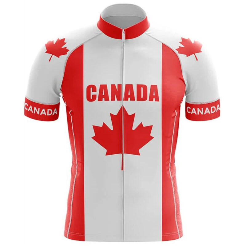 Canada Cycling Jersey Man Mountain Bike Clothing Quick Dry Racing MTB Bicycle Clothes Uniform