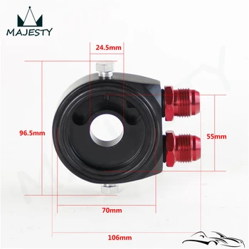 

Alloy Universal AN10 Oil Filter Cooler Sandwich Plate Adapter /Apaptor 10-AN Fitting with /4"X16UNF / M20x1.5 Fitting