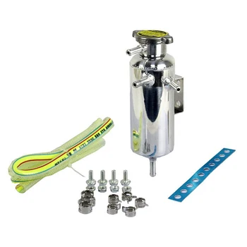

Universal Car Engine Radiator Cooling Water Aluminum Catch Can Coolant Tank Bottle Reservoir