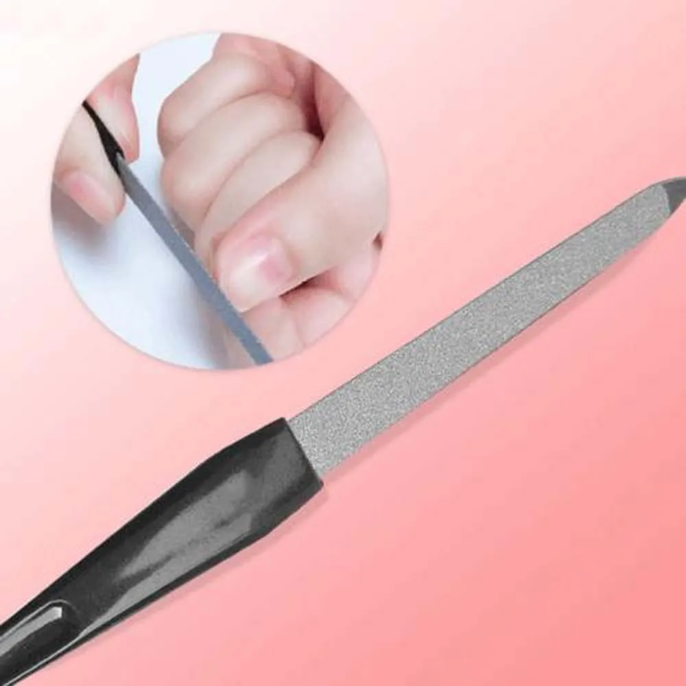 

5pcs Metal Double Sided Nail Files Plastic Handle Nail Files DIY Pro Beauty Tools Professional Nail Files Pedicure Manicure Tool