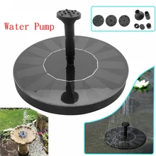 Погружной плавающий солнечные панели фонтан воды с раздельными пальцами Пруд бассейн морской водяной насос 7 в 1,4 Вт 180л/ч