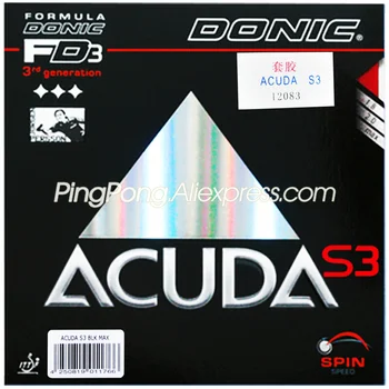 

Donic ACUDA S3 Table Tennis Rubber Pips-in Original DONIC ACUDA S3 Ping Pong Sponge