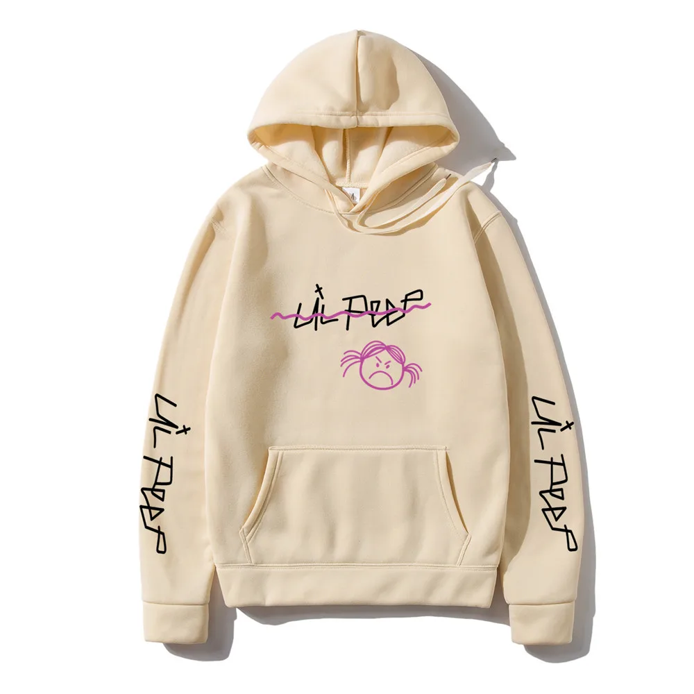 Толстовка Lil Peep с надписью Love мужские свитшоты пуловер капюшоном для мужчин и
