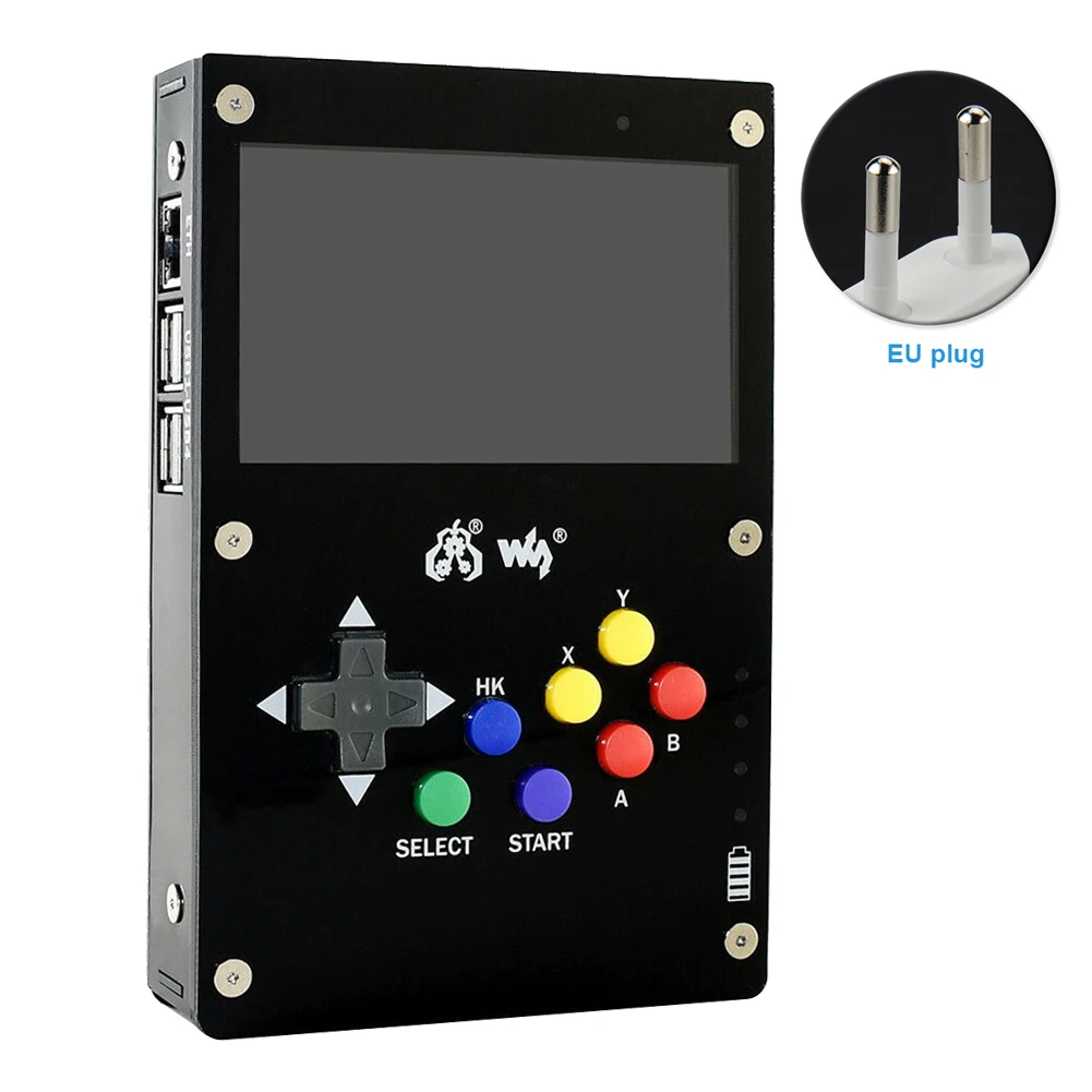 EU GamePi43 ips экран RetroPie игровая консоль 4,3 дюймов 800 × 480 для Raspberry Pi 3B - Цвет: EU