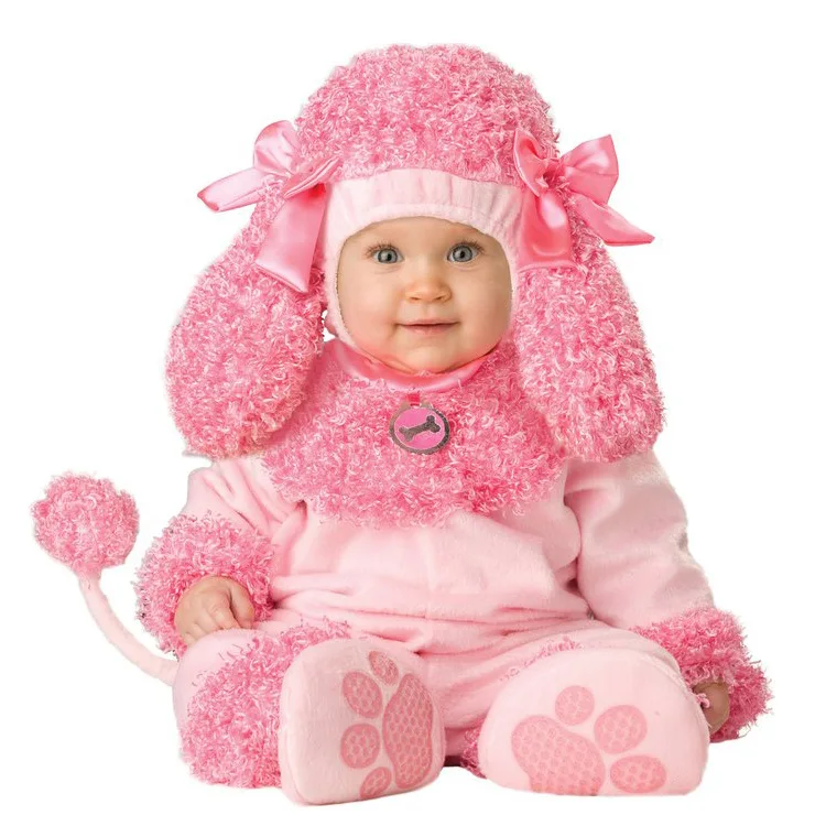 Baby Boys Girls Pink Dog Cartoon Animals Cosplay Costumes Kid Christmas Halloween Jumpsuit Newborn Infant Photography Prop Baby Boys Girls Pink Dog Cartoon Animals Cosplay Costumes Kid Christmas Halloween Jumpsuit Newborn Infant Photography Prop