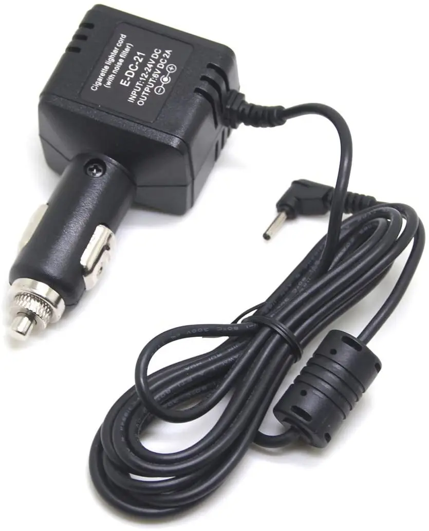 Adattatore Per Caricabatterie Per Auto Dc Kymate 12V Per Yaesu Vertex Per Tranceiver Portatili Vx-1R, Vx-2R, Vx-3R, Vx-1E, Vx-2E, Vx-3E E-Dc-21