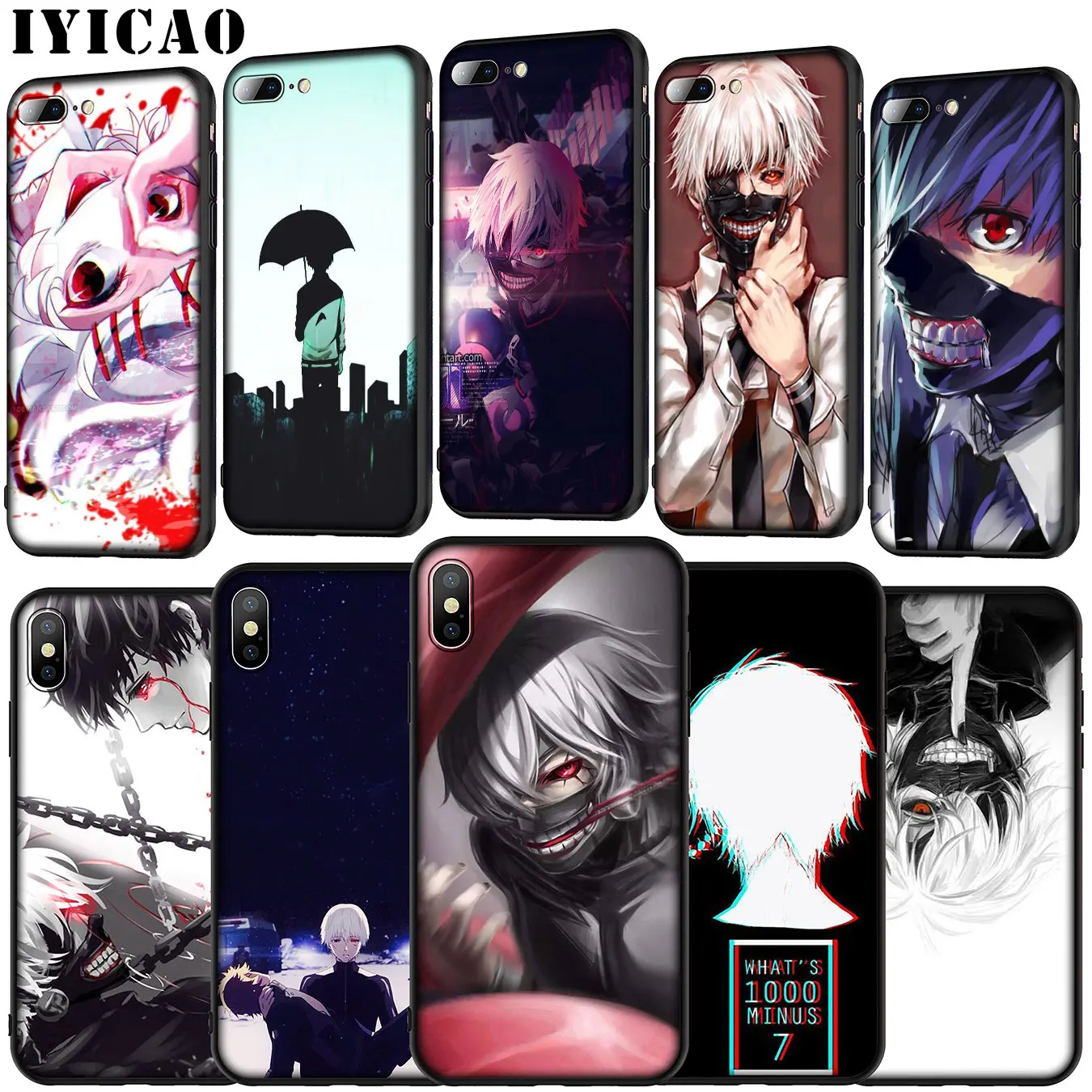 IYICAO чехол из мягкого силикона для iPhone 11 Pro XR X XS Max 6 6S 7 8 Plus 5 SE черный ТПУ телефона |