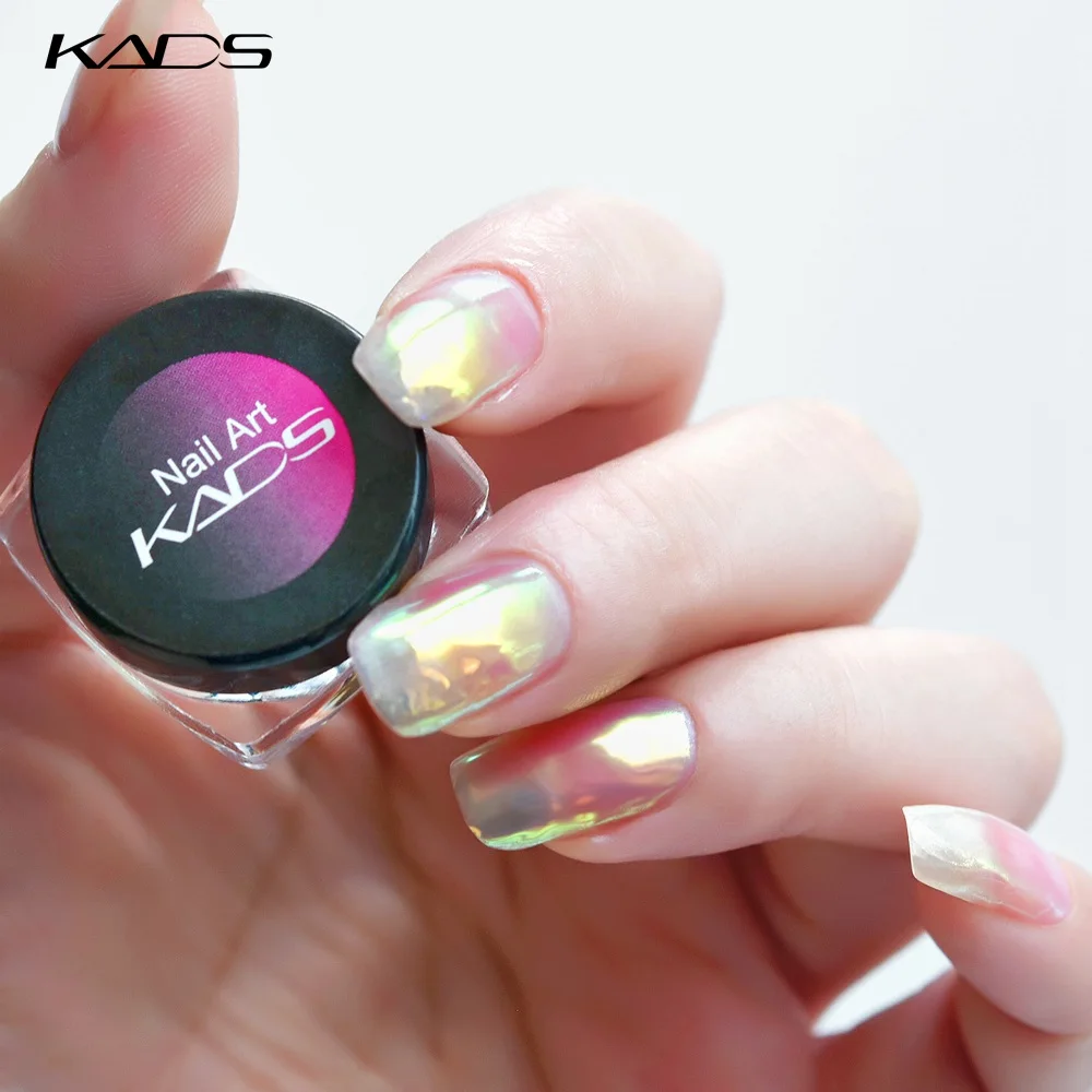 KADS Nude серия ногтей Блеск порошок зеркало блестящие, для дизайна ногтей DIY хром пигмент блестки порошок пыль розовые ногти Советы украшения