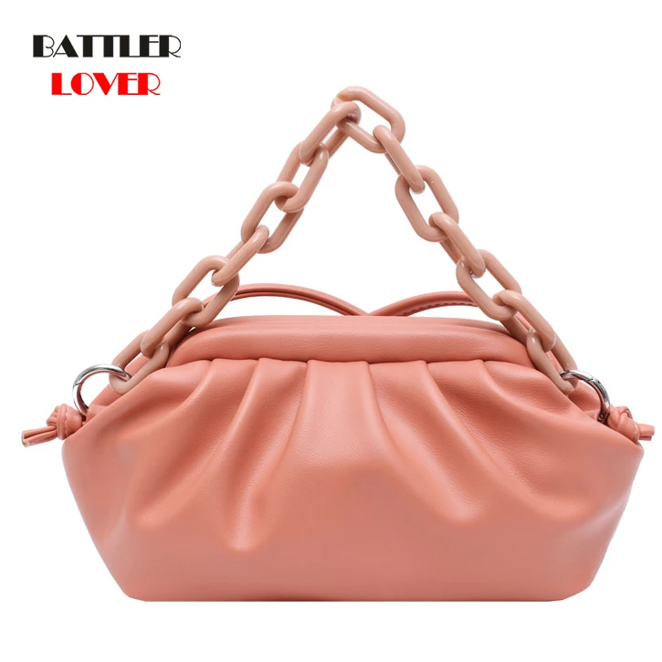 Women Shoulder Bags Dumpling Bag 2020 New Fashion Handbag Day Clutches Bags Messenger Bag Cloud-wrapped Soft PU Leather Single