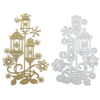 

Lantern Snowflake DIY Handicrafts Cutting Dies Metal Cutting Stencils for Scrapbooking Album Stamp Paper Card Embossing Hand-mad