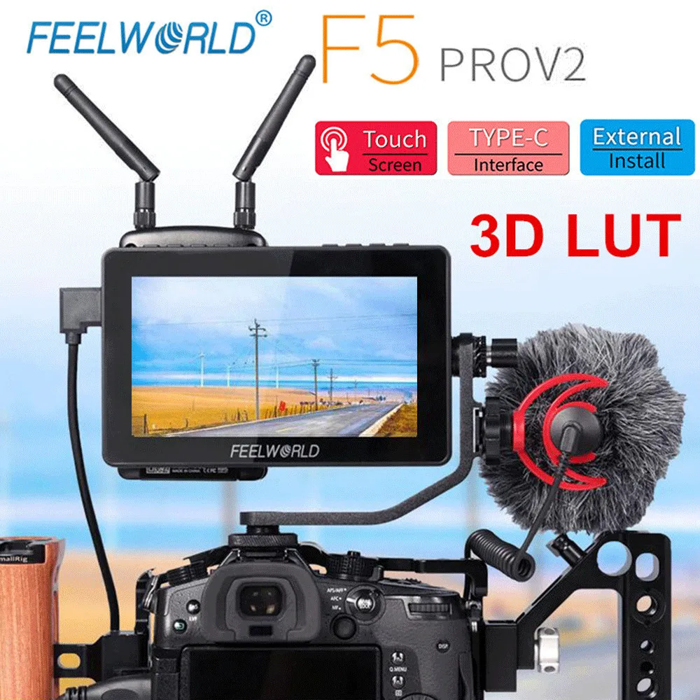 Монитор для камеры FEELWORLD F5PROV2 5 дюйма IPS FHD 1920x1080 4K HDMI | Электроника