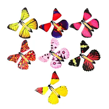 

7PCS Children Magic Props Magic Flying Butterfly Props Butterfly Flying Toy Funny Children Butterfly Toy Prop (Random Color)