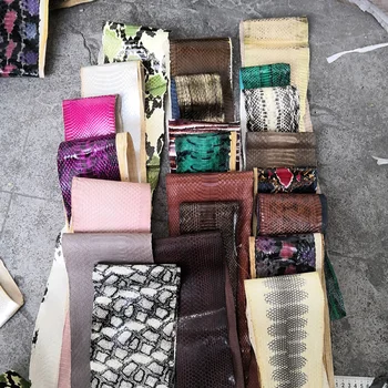 

DIY Natural Snakeskin Leather Fabric with Rare Skin 100-110x10cm