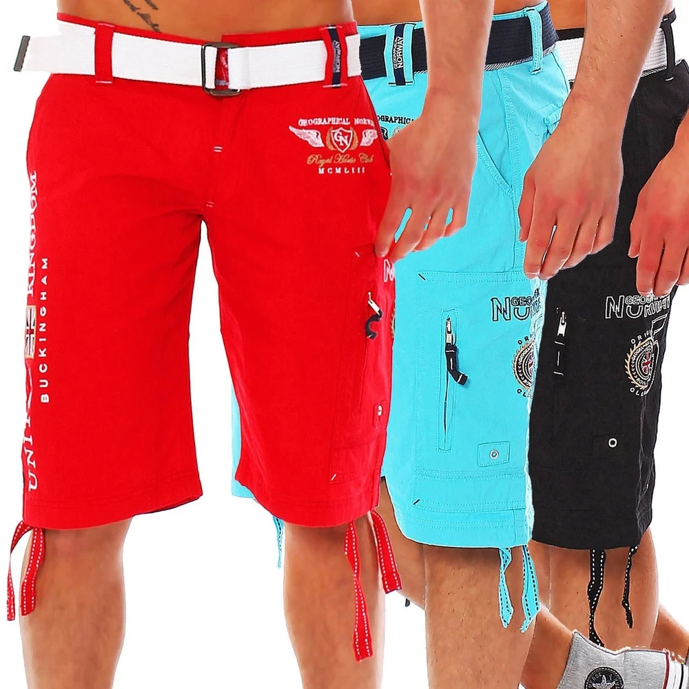 

ZOGAA shorts men Summer men Short Shorts Printed Mid Length Large Pockets Zipper Men Shorts Sweatpants No Belt shorts men 2020