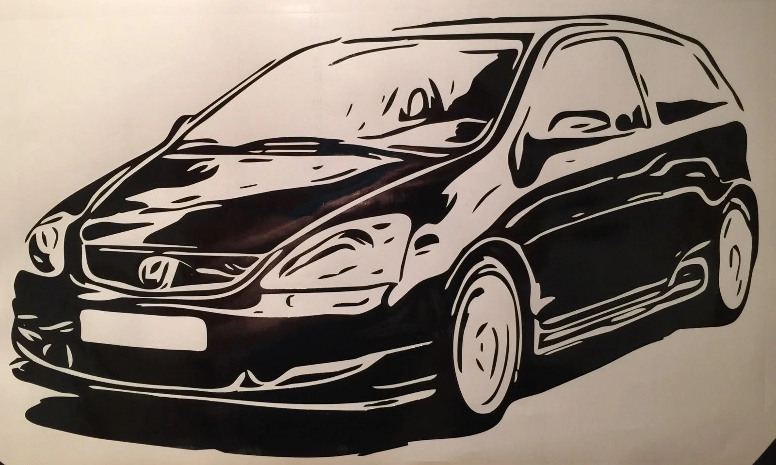 Для Honda Civic EP3 Тип R массивная JDM настенная виниловая наклейка различных