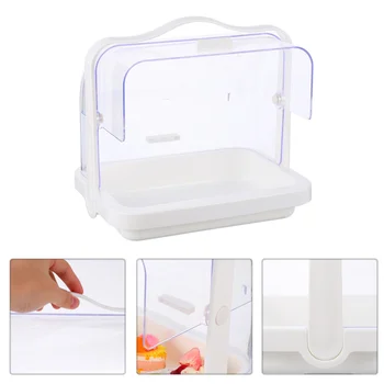 

1 Pc Fruit Cake Tasting Tray Hand-held Clamshell Cake Tasting Dust-proof Stand