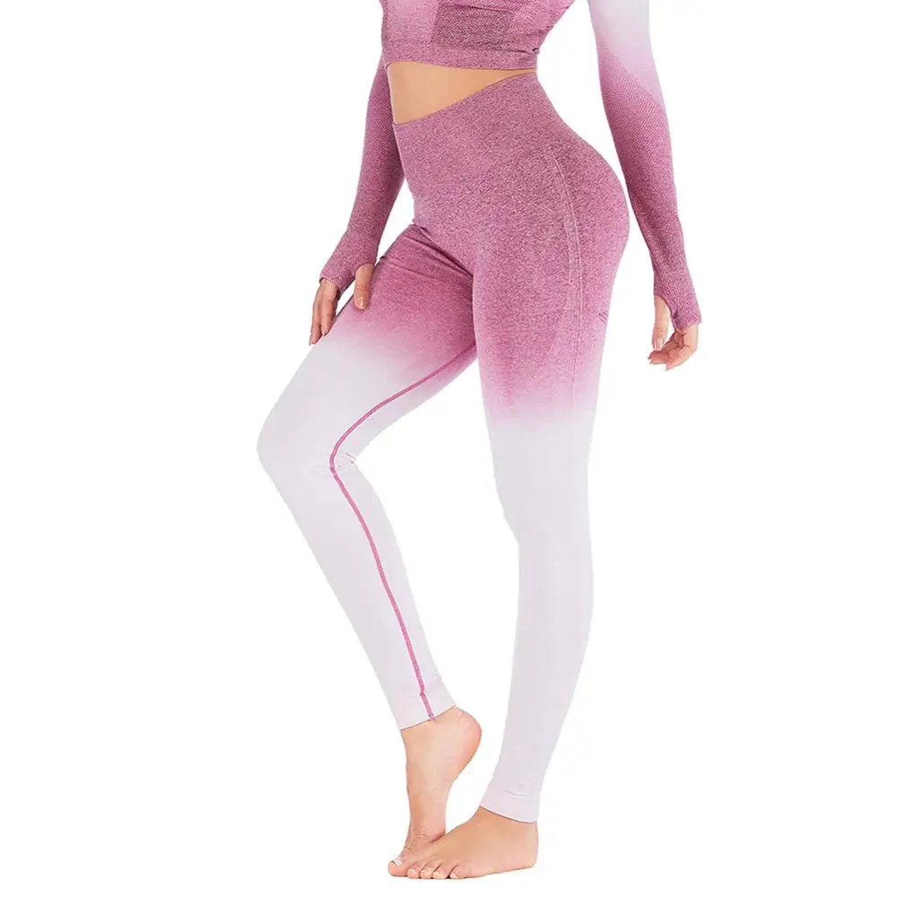 

High Waist Tummy Control Fitness Leggings Scrunch Butt Yoga Pants Women Tight Seamless Leggings Sports Running Pants Sweatpants