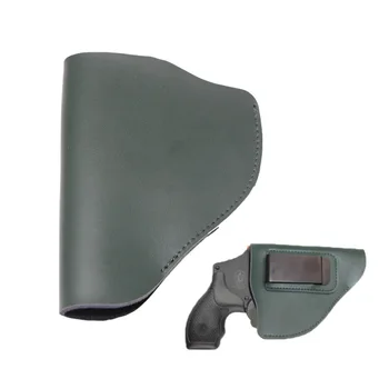 

Concealed Revolver Holster Leather for IWB S&W 60 RUGER Hunting Tactical Universal Compact Handgun Pistol Belt Clip Carrier Hot