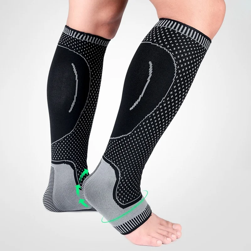 

1 Pc Sports Leg Sleeve Pads Safety Running Cycling Compression Sleeves Calf Leg Shin Splints Leg Warmers Sport Safety Protection