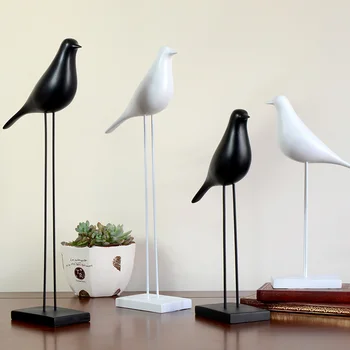 

2020 European Home Furnishing Decoration Crafts Resin Bird Statue Decor Ornament Handicraft Europe Animal