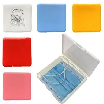 

Portable Disposable Face Masks Container Dustproof Mask Case Safe Pollution-Free Disposable Mask Storage Box Storage Organizer