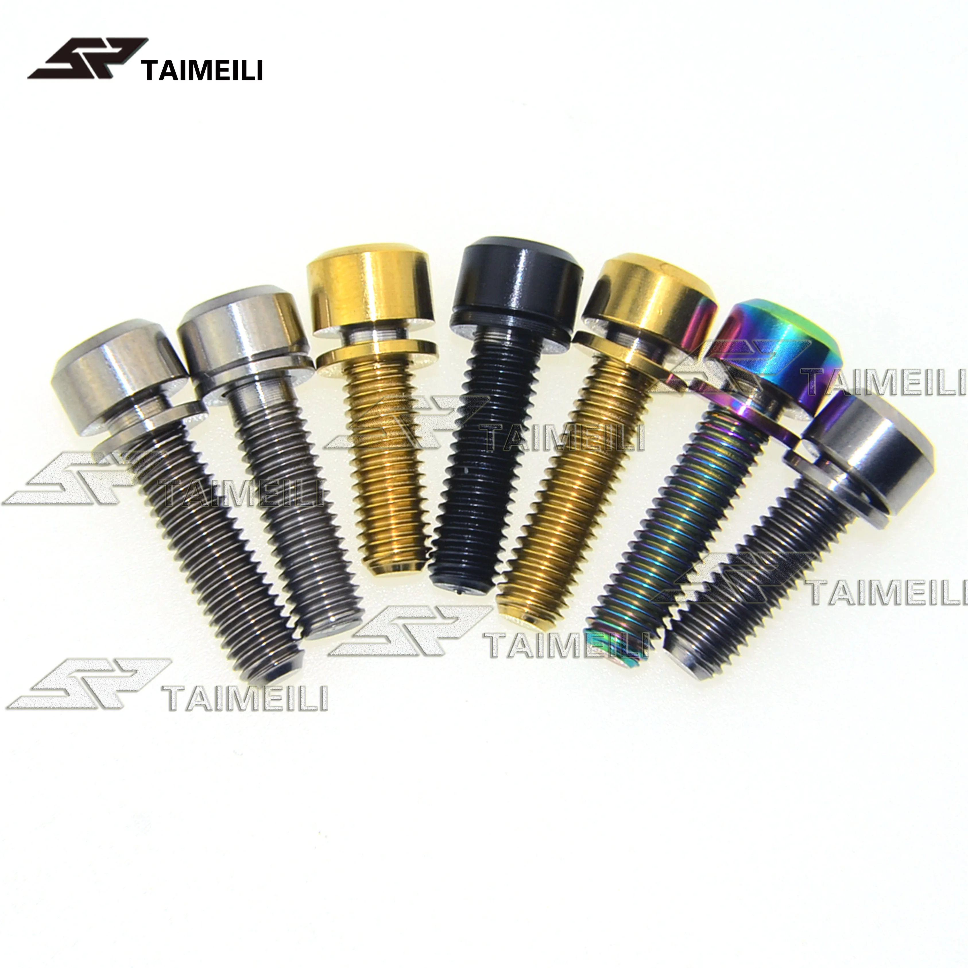 Титановые винты M5x16mm M5x18mm M5x20mm цилиндрическая головка без линяющих шайб крепежные винты для велосипеда