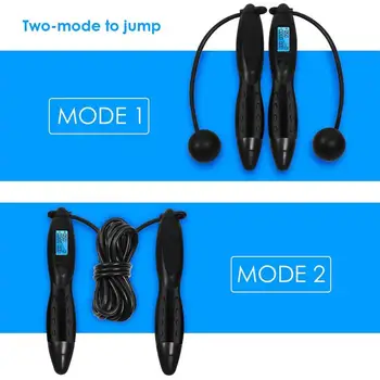 

Electronic Wireless Skipping Ropes Digital Calorie Counter Jumping Ropes Fitness Indoor Fitness Skipping Rope Or With 3M Rope