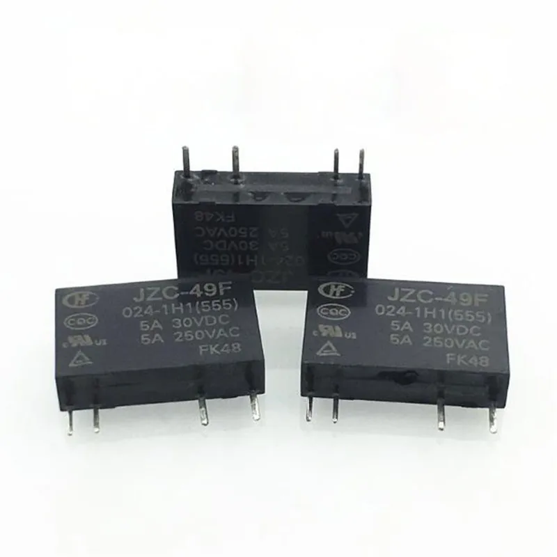 24V Реле JZC-49F 024-1H1 JZC49F0241H1 JZC 49F 024 1H1 JZC-49F-024-1H1 24VDC 4PIN