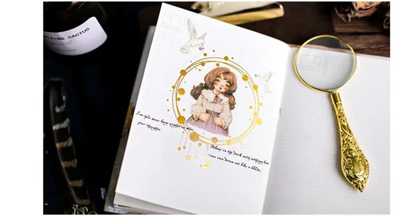 1 сумка ретро Bullet Journal стикер s милый Скрапбукинг дневник DIY Украшение этикетка наклейка школьные канцелярские принадлежности 06473