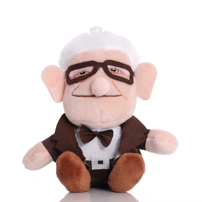 20cm Carl UP Plush Movie UP Character Plushie Toy Flying Ring Travel Carl Old Man&Lady Stuffed Peluche for Kids Birthday Gifts