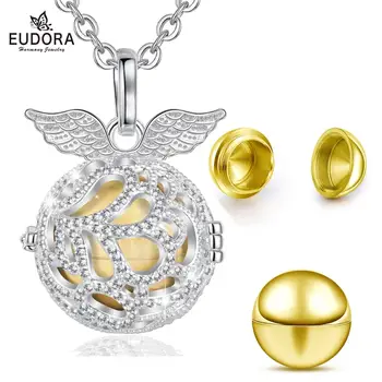 

Eudora capsule ball Urn cage Ashes Pendant angel wing Crystal cage cremation memorial ashes urn necklace Keepsake Locket K380N18