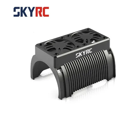 SKYRC Motor Heat Sink With Two Cooling Fans for 1/5 Scale RC Car Motor X528 Brushless Diameter 55mm Cooling Fan