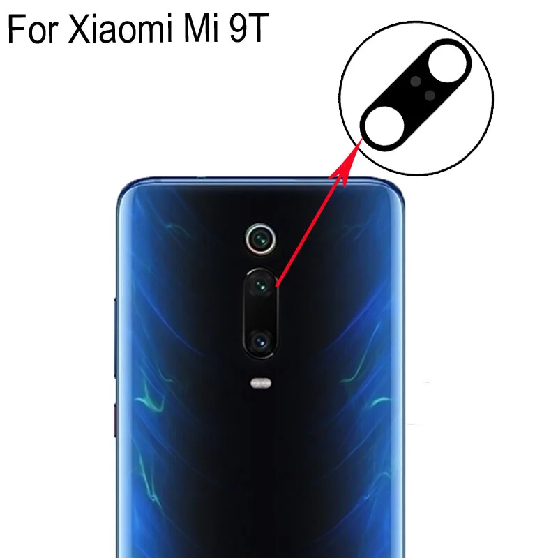 

100% New For Xiaomi Mi 9T Rear Back Camera Glass Lens For Xiaomi Mi 9 T Repair Spare Parts For Xiaomi Mi 9T Replacement