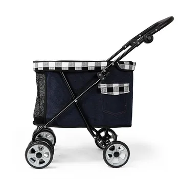

Midsize and Large Pet Trolley High-end Dog Hand-push 4-wheel Out Baby Bag Separation Seat Cover Carriers