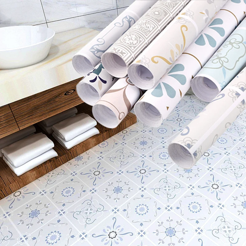 

Boho Style Non-slip Floor Stickers DIY Waterproof Oil-proof Floor Covering Room Decor