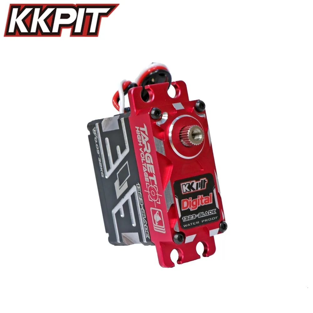KKPIT HV-1323-Blade, цифровой металлический водонепроницаемый сервопривод, 4,8-9 В, 32 кг, 0,09 с, IPX-8, высокое напряжение, без сердечника, для RC, багги, монстр, гусеничный