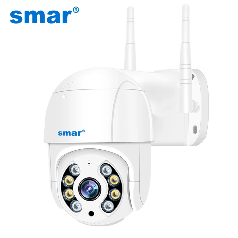 Smar-cámara IP inalámbrica PTZ para exteriores 1080P, Zoom Digital 4X, domo de velocidad, Mini WiFi, cámara de Audio CCTV de seguridad con detección humanoide IA