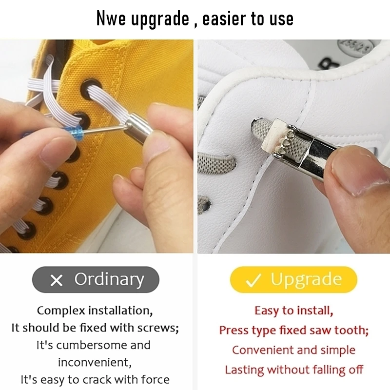 Magnetic Locks Shoelaces One Size Fits All Shoes Elastic No Tie Shoe Laces Sneakers Kids Adult Flat Laces