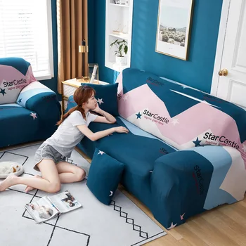 

Morden Printed Floral Sectional Slipcovers 1/2/3/4 Seaters Elastic Stretch Sofa Cover Set for Living Room Couch Non-slip Cover