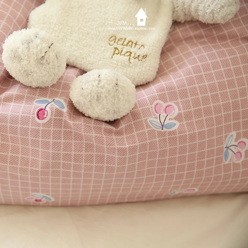 235x50 см твиловая, хлопковая ткань, розовая латтическая вишня, изготовление постельных принадлежностей, одежда, украшение, домашняя ткань 320 г/м