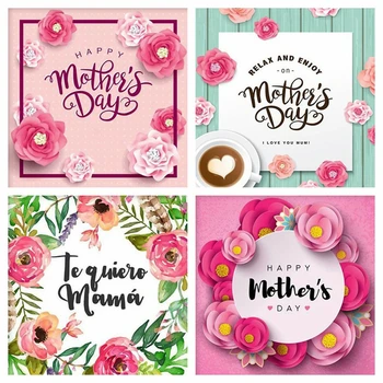 

Huacan 5D Diamond Painting Mother's Day Gift Full Square DIY Diamond Embroidery Cartoon Art Decorations Home
