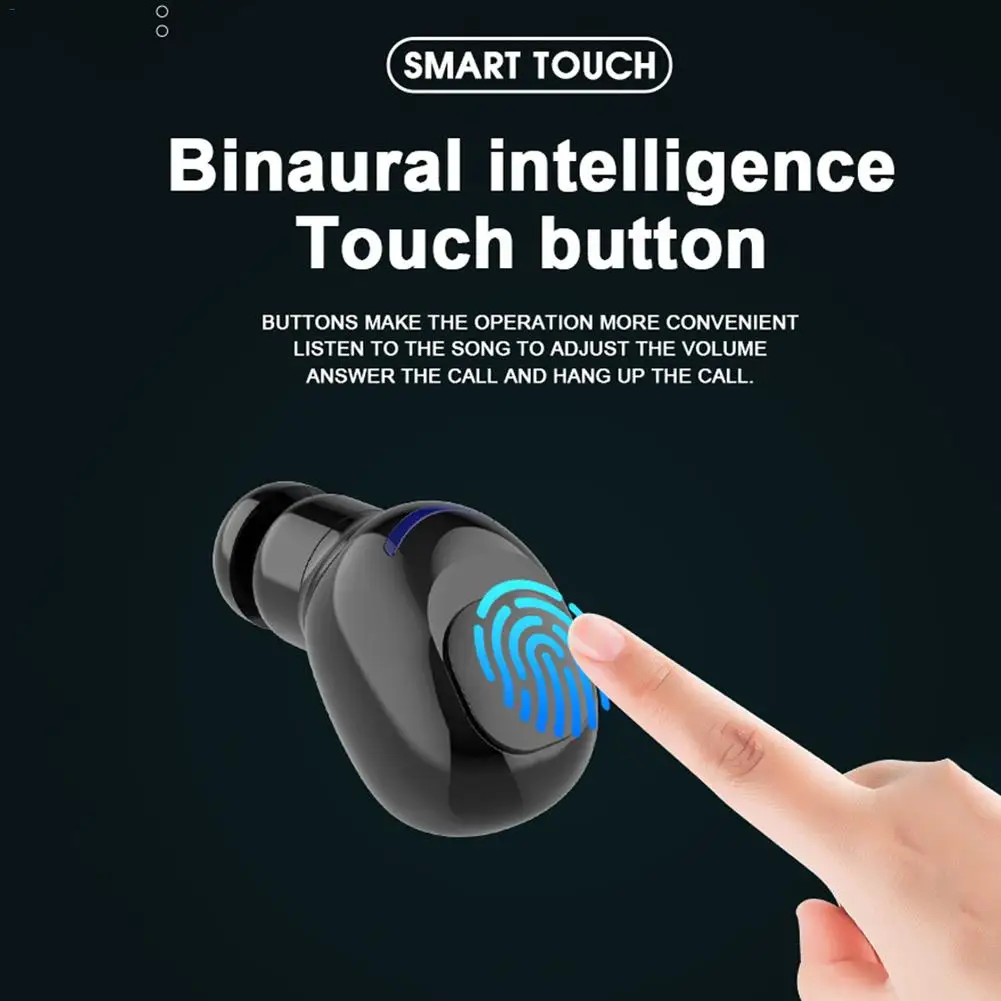 Tkey W12 Беспроводная Bluetooth 5,0 гарнитура TWS Мини спортивная стереогарнитура портативная зарядная коробка беспроводные музыкальные Bluetooth наушники