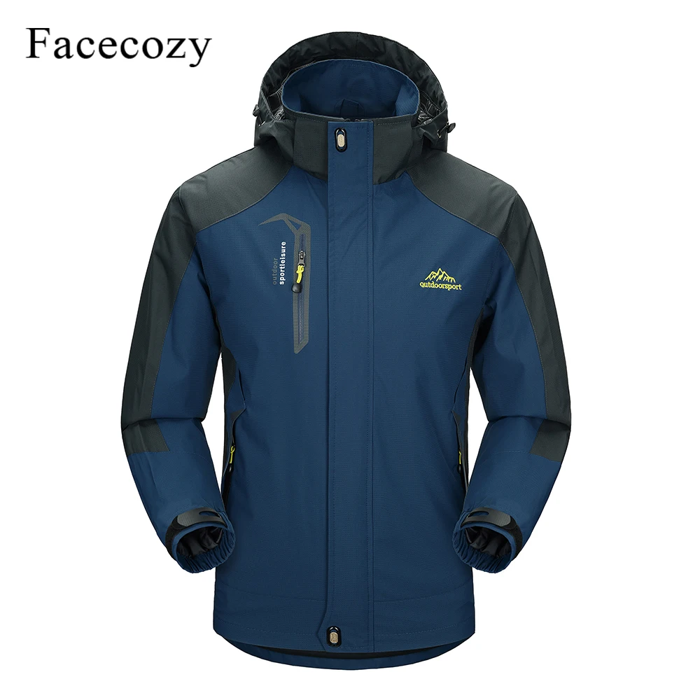 Najtaniej Facecozy mężczyźni kobiety zima Outdoor wodoodporna kurtka turystyczna sport wspinaczka Trekking ubrania z kapturem Camping polowanie płaszcze wędkarskie