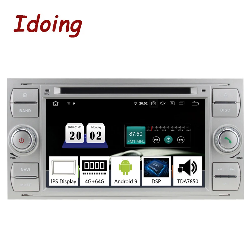 Clearance Idoing 7"2 din Andriod 9.0 Car Radio DVD Multimedia Player PX5 4G+64G Octa Core For Ford Focus2 Mondeo MAX IPS GPS Navigation 1 Clearance Idoing 7"2 din Andriod 9.0 Car Radio DVD Multimedia Player PX5 4G+64G Octa Core For Ford Focus2 Mondeo MAX IPS GPS Navigation 1