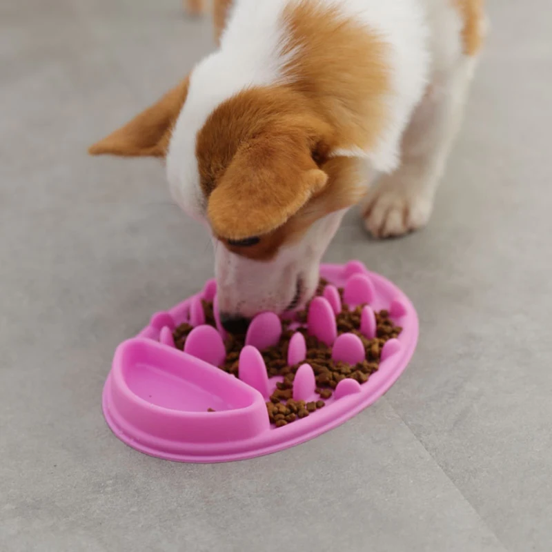 Eat Slow Dog Bowl Slow Feeder Silicone Pet Supplies Pet